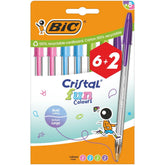 BOLIGRAFO BIC CRISTAL LARGE FUN 8 UNIDADES SURTIDAS | 1 UNIDADES | (BIC)